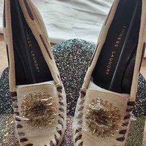Chinese Laundry Suede Mocassins with heels